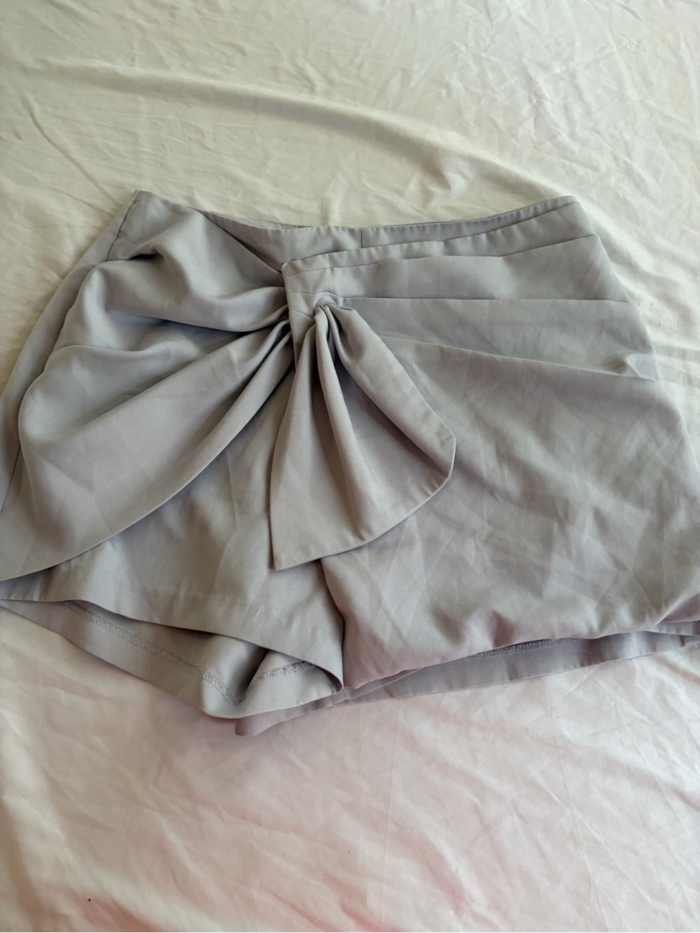 Lush Light Lavender Bow-Front Dress Skort Size L
